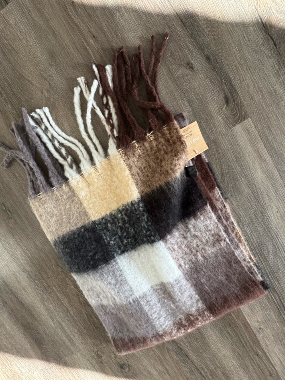 Just Cozy Women’s Plaid Flannel Scarf NWT